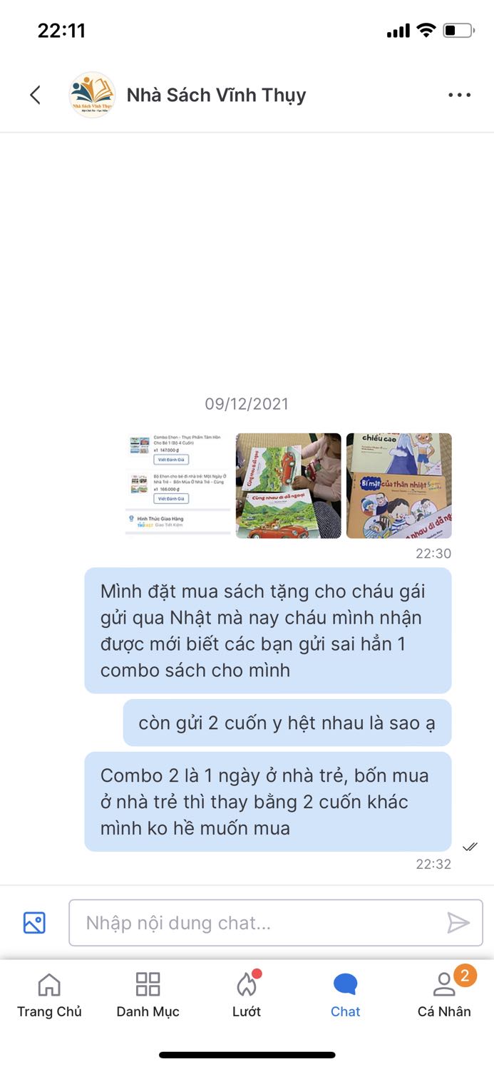 *** đảo giao sai một combo 4 cuốn, và còn giao 2 cuốn trùng nhau. Mình nhắn tin riêng để mong có lời giải thích thì đã xem và không trả lời. Mình không hề đặt cuốn sách shop giao cho như trong ảnh.