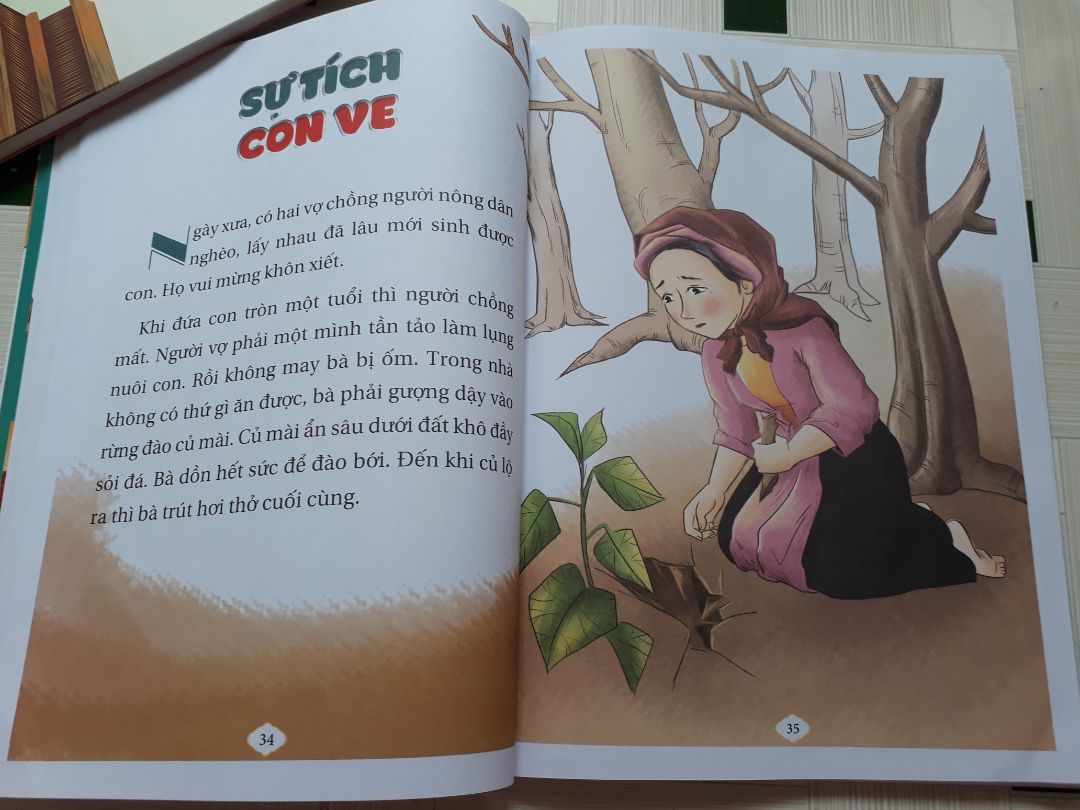 Tranh hình sắc nét. Chữ to. bé nhà mình rất thích đọc truyện cổ tích.