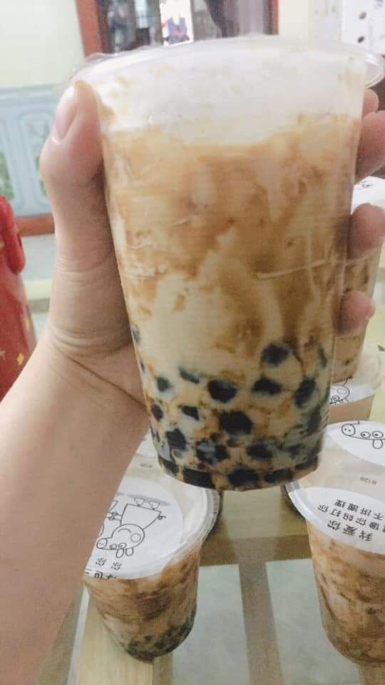 thơm đậm vị trà.pha chế đẹp mắt.