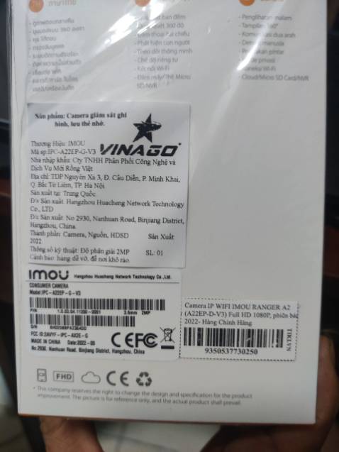 Mới nhận hàng đặt với sp ranger A22EP-D-V3 có  ý kiến cho ae tham khảo:
- Sp mình mua 17.11.2022 mà sp check BH đã kích hoạt 10.10.2022 bới nhà cung cấp vinago, vậy sp này ko còn zin phải ko?
-  SP này QR là IPC- A2E-G-V3, sao tiki lại để tiêu đề sp và dán temp bên ngoài sp là ranger A22EP-D-V3 vậy?
-  Chất lượng hình ảnh thì khá ok.