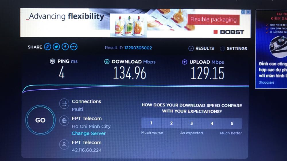 Giao hàng nhanh, đóng gói kỹ lưỡng. Ban đầu mình không kết nối được với wifi 5G nhưng sau khi được hướng dẫn thì đã làm được và kết nối vô cùng tốt, hơn cả mong đợi. Lần đầu mà tốc độ mạng mình bắt được cao đến vậy dù mạng nhà mình lúc nào cũng mạnh. Chất lượng tốt, hy vọng là dùng được lâu, bền để mình giới thiệu bạn bè. Giao hàng nhanh, đóng gói kỹ lưỡng. Ban đầu mình không kết nối được với wifi 5G nhưng sau khi được hướng dẫn thì đã làm được và kết nối vô cùng tốt, hơn cả mong đợi. Lần đầu mà tốc độ mạng mình bắt được cao đến vậy dù mạng nhà mình lúc nào cũng mạnh. Chất lượng tốt, hy vọng là dùng được lâu, bền để mình giới thiệu bạn bè.