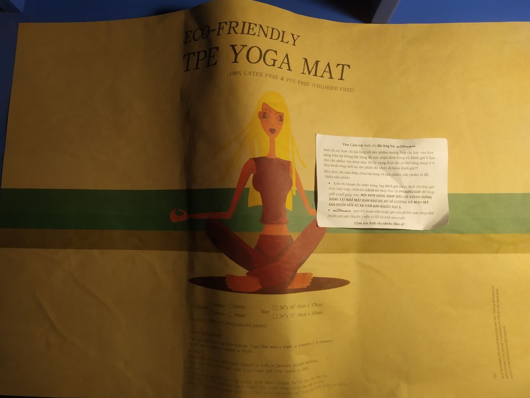 Biết ơn Thảm tập Yoga đẹp,thoải mái,tiện lợi của Midoctor khi mình Tập Yoga Biết ơn dòng sản phẩm chất lượng của công ty Biết ơn sự chu đáo của công ty Biết ơn công ty Tiki và bạn Shiper đã giúp mình có dụng cụ tập luyện rất tuyệt ạ Biết ơn,biết ơn,biết ơn ☘️💖💖💖💖