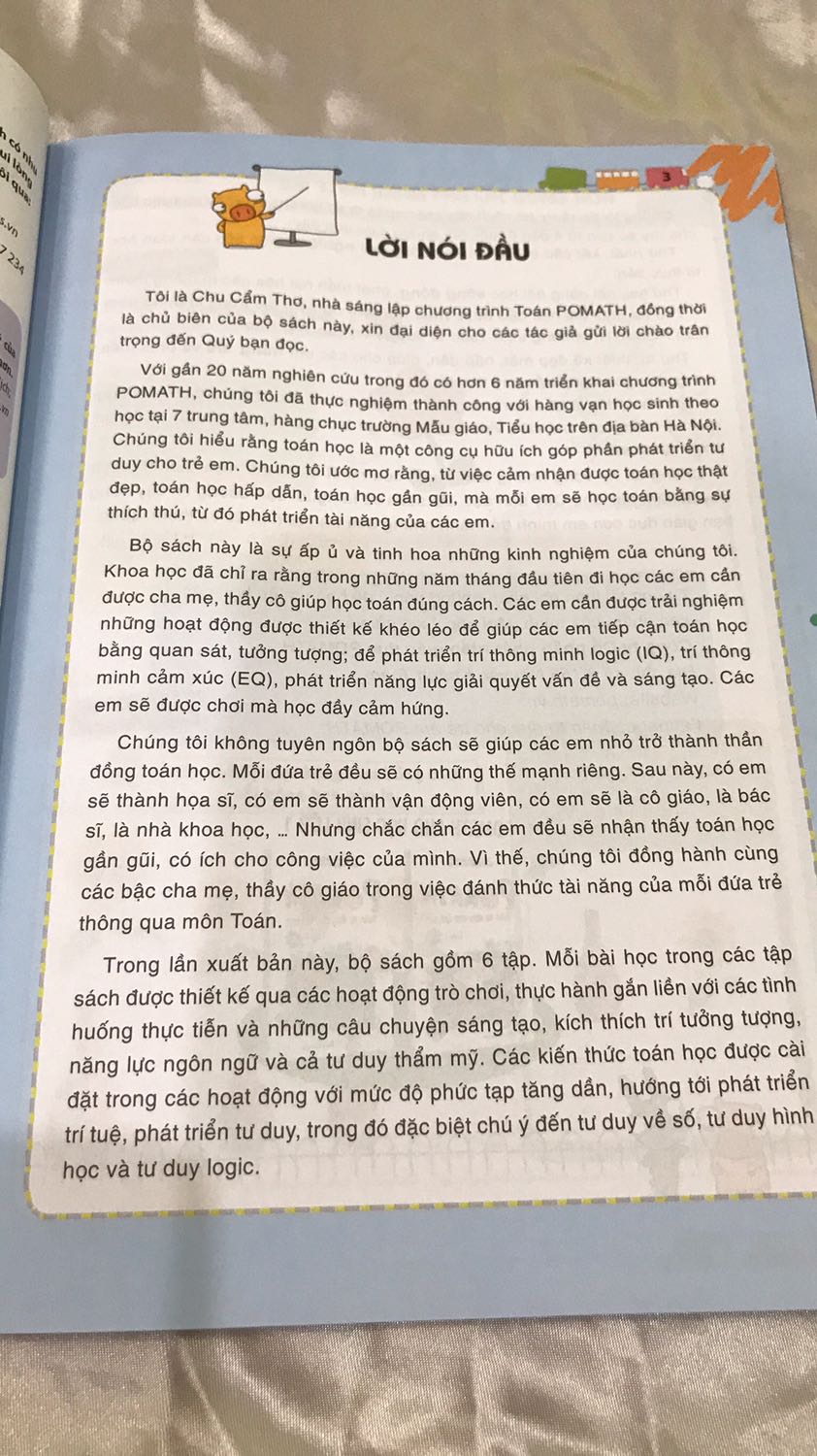 Nội dung sinh động. Nhưng tác giả “tham” nhồi nhét quá nên phần trình bày hơi gây ngán cho bé. (Phụ huynh cũng thất vọng!)
