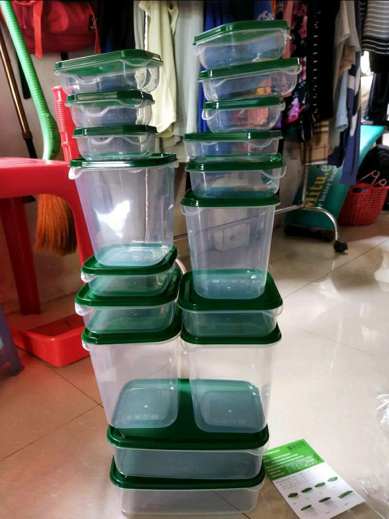 Đóng gói cẩn thận. Giao siêu nhanh. Còn sp thì nhựa cũng dày dặn. khớp kín vs nắp. Nhiều món thật. đếm k hết. sp rẻ mà oke mn ạ