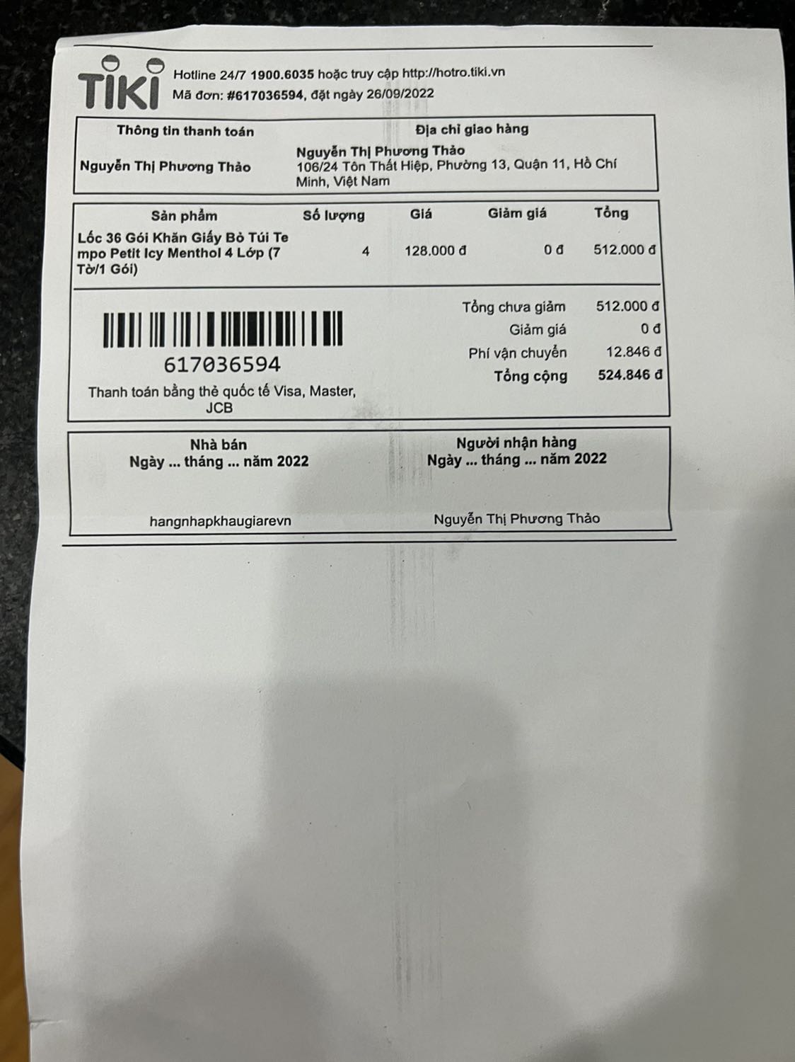 Giao không đúng sản phẩm đã đặt, vui lòng sắp xếp đổi lại giúp tôi hoặc hoàn trả tiền nếu không còn đúng loại đã đặt ban đầu.