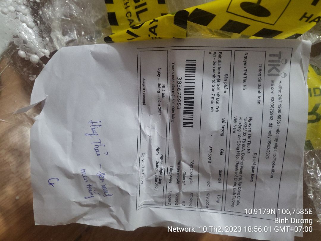 Giao không đúng như đơn hàng
lần đầu thất vọng .
giao ko đủ món. Không có 7 món nhỏ