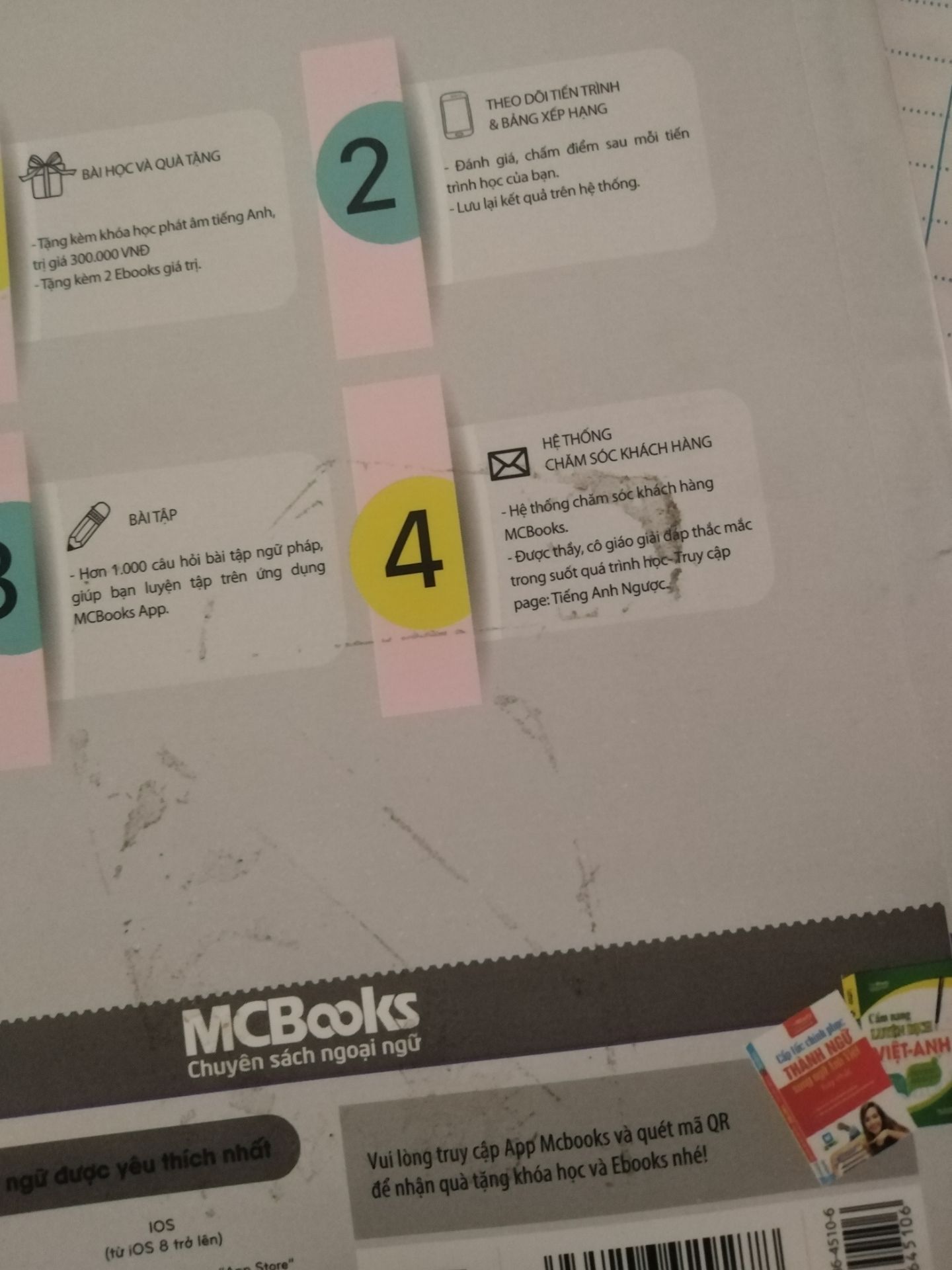 sách cũ mèm, xước, dính mủ phía sau, lại còn rách nữa chứ. Đóng gói sơ sài. Bẩn không chịu nổi lun. Tệ
