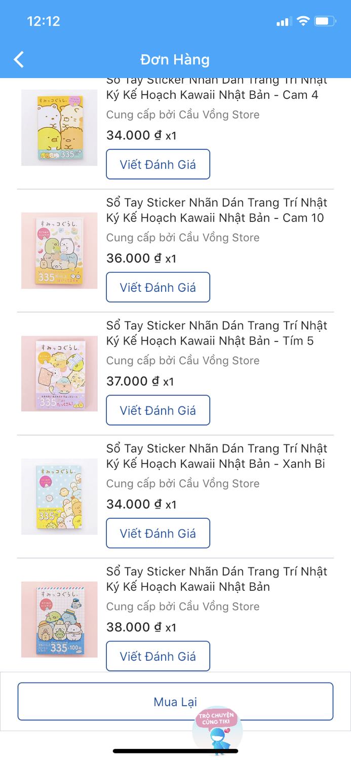 Em có đặt một đơn hàng với 7 cuốn sticker. Trong đó có một quyển có giá trị là 38k nhưng khi giao hàng thì lại tự động thay thế bằng 1 quyển có giá trị thấp nhất là 34k mà không một lời thông báo. Mong sẽ nhận lại được sự phản hồi sớm nhất. Cám ơn ạ