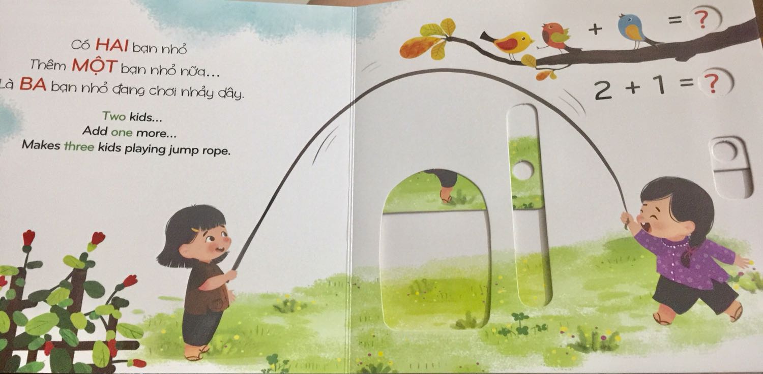 Sách đẹp, nội dung dễ hiểu, đáng yêu. Vì là sách tương tác nên bé nhà mình rất thích. Số lượng trang ít (tổng 8 trang). Mình mua lúc khuyến mại nên thấy giá khuyến mại rất hợp lý & đáng mua.