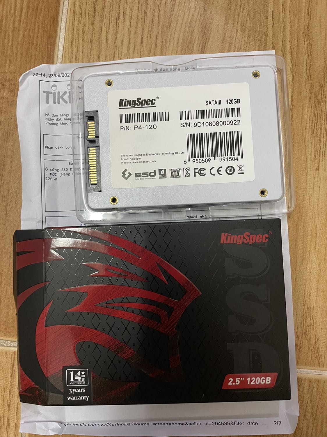 Sp chất lương tốt như quảng cáo, lắp máy vừa vặn, cài win mượt. Máy mình cũ nhưng cài xong chạy khởi động nhanh hơn rất nhiều so với ổ HDD. Giao hàng nhanh. Thanks shop!