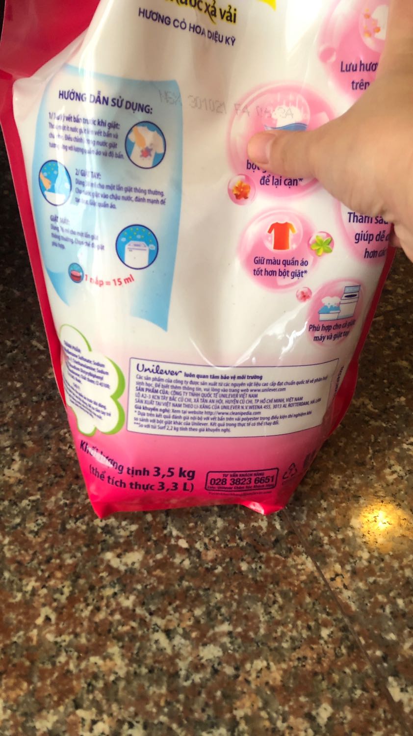 Lần đầu mua hàng trên tiki , đặt căn nuoc giặt 3,8l lại giao túi nuoc giặt 3,3L ,Thất vọng thuc su . Bye tiki luon , và shop làm ơn bán thì phải giao đúng hàng . Còn nếu het thì cung phai báo cho khách bik chứ .