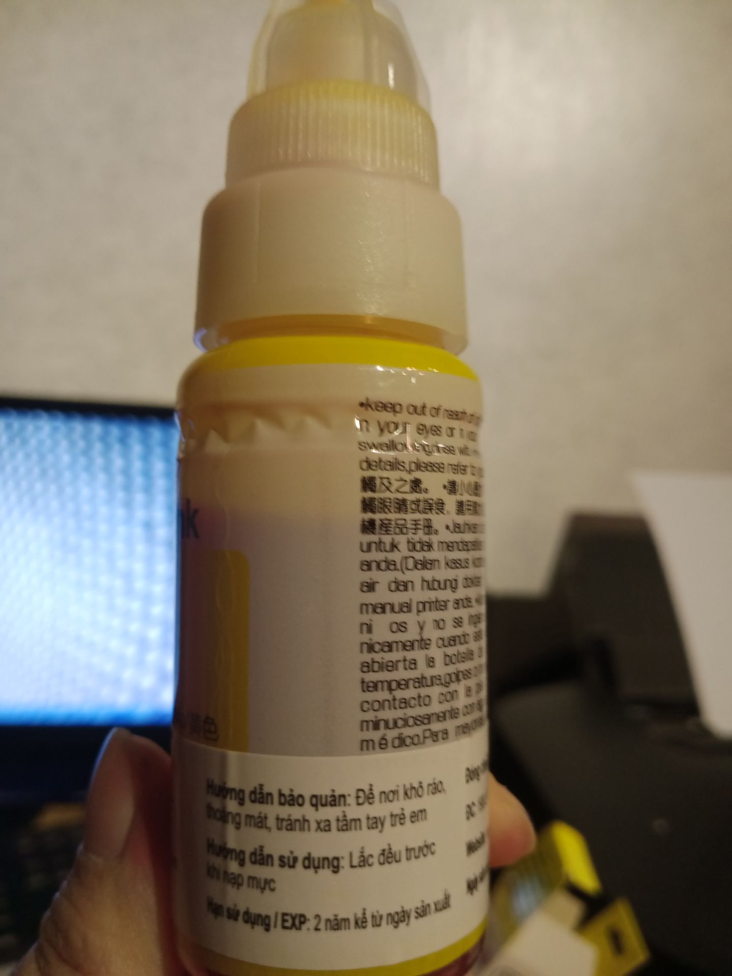 sản phẩm ghi là dùng được cho tép mực canon ix6770 nhưng khi tra mực vào tép mực, máy lại không nhận được. hơn nữa sản phẩm hạn dùng 2 năm từ ngày sản xuất. Ngày sản xuất 20.10.2019. hết hạn rồi vẫn giao cho khách