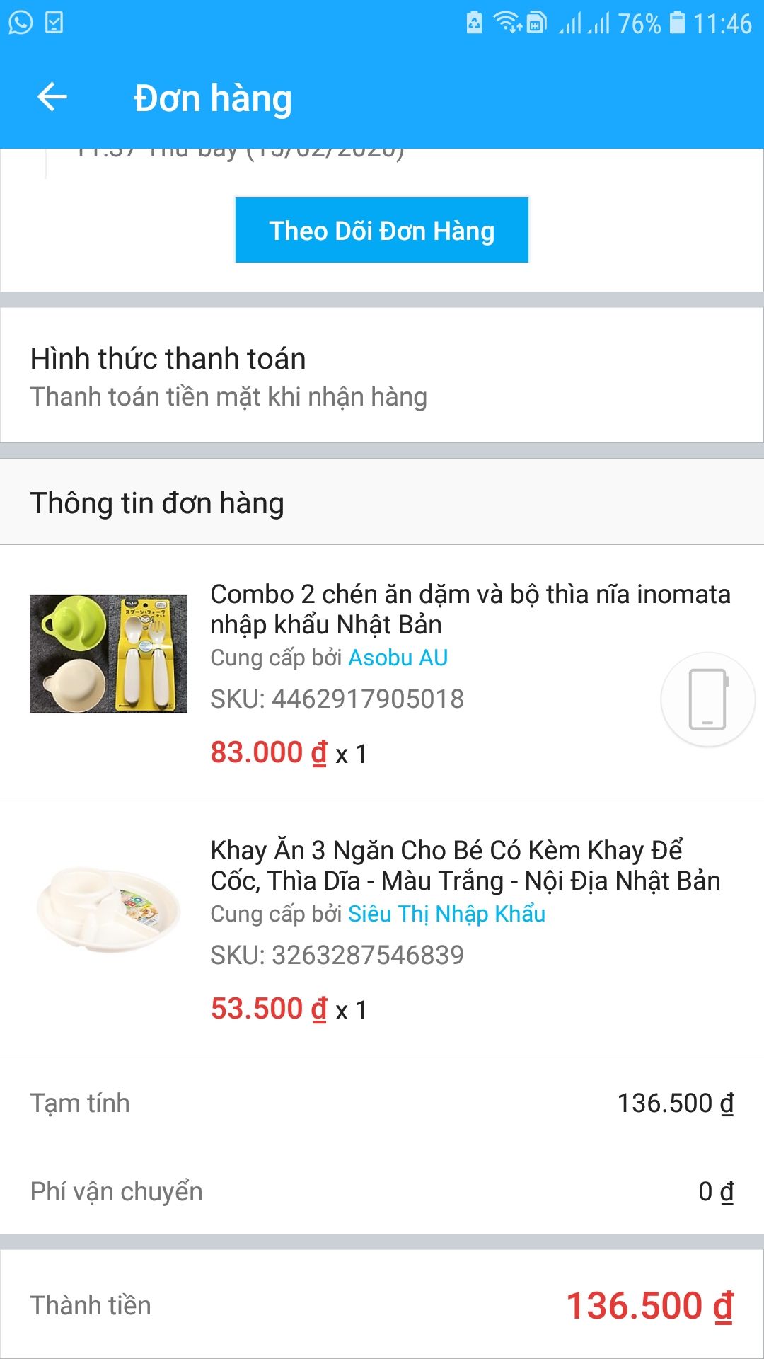 mình đặt combo 2 chén ăn dặm và bộ muỗng nĩa với khay 3 ngăn. nhưng cuối cùng tiki giao cho là 2 khay 3 ngăn với bộ muỗng nĩa, đã vậy còn dán lên bộ khay tên sp là combo 2 chén ăn dặm và muỗng nĩa. quá thất vọng Tiki lun..
