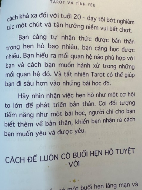 Sách mới, đẹp nguyên zin 👍 chọn cuốn này vì đã mua bộ bài nhật ký tarot

😿 Nhưng không hiểu sao có đăng ký bookcare mà không được bọc như những lần trước
