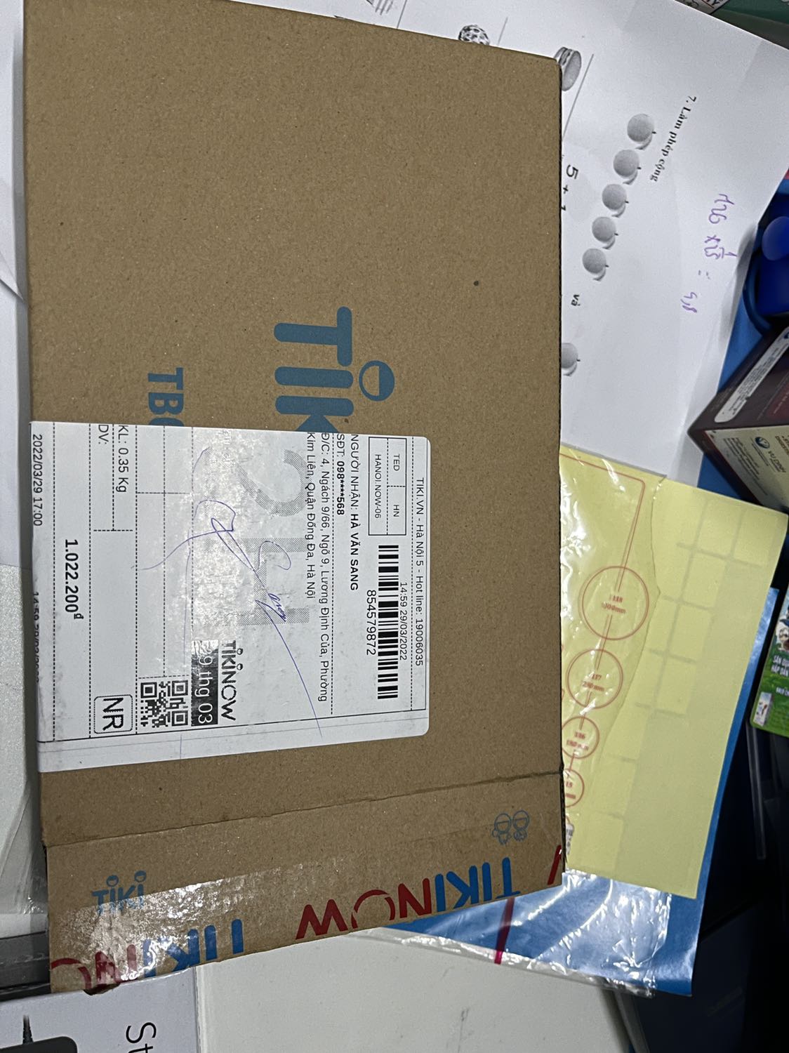 Hàng đóng gói kỹ, kích cỡ bé hơn sơ với tưởng.