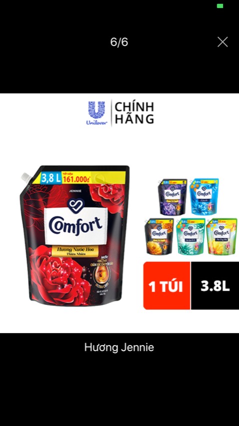 Giao hàng nhanh , nước xả thơm lắm , nói chung là dùng ok lắm