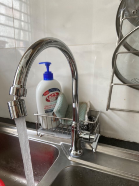 Hàng inox 304 xịn, nặng, chắn chắn. Đầu vòi xoay 360o. Rất hài lòng về SP này. 👍👍👍