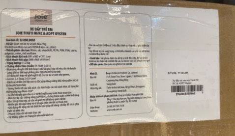 GĐ tôi nhận được hàng rất nhanh! Model Finiti được đóng gói rất cẩn thận! Hàng giao rất đẹp và chất lượng rất ok ! Sẽ tiếp tục ủng hộ sản phẩm Joie 👍👍