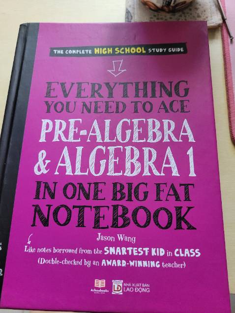 Sách đẹp, chỉn chu, dễ hiểu cho học sinh hoặc người cần lấy lại căn bản toán.