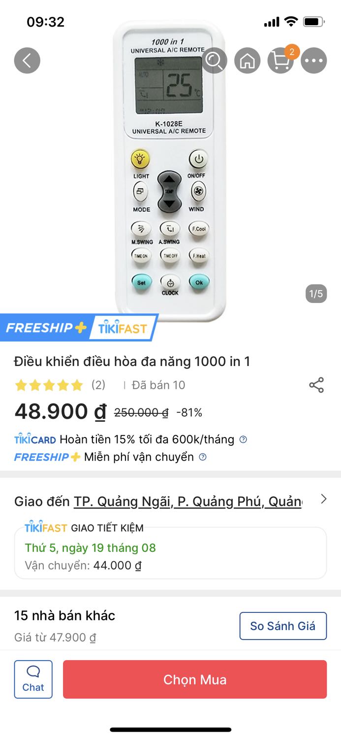 2 cái lý do vì sao mình cho 1 sao. 
- T1 Bán đắt hơn so với thị trường.  cùng loại với mấy cái 1000 in 1 hôm có mua rồi. Tưởng xịn hơn ai ngờ như vậy
- T2 đã dặn hỏi có pin không ? Cho vào luôn. Dịch bệnh ko đi mua đc. Vậy mà vẫn không cho vào nổi 1 cặp pin. 
Mong Shop xem lại ghi nhận. Để những khách sau đỡ bực mình.