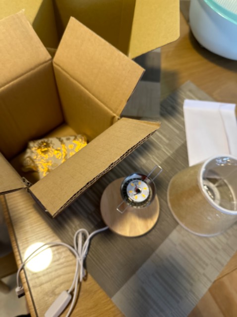 Lúc đầu mua mình không thấy bóng, định cho shop 1 sao. Nhưng hoá ra là xài bóng led vàng gắn sẵn. Đèn nhỏ nhắn, trang nhã. Chưa biết có bền không nhưng cho shop 5 sao