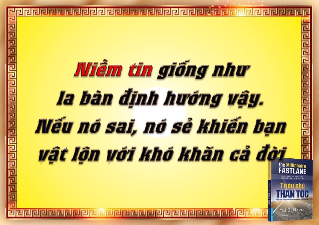 Để mình nói các bạn nghe điều này! Đó là bạn cần phải hành động nhất quán theo niềm tin và niềm tin đó phải đúng đắn ngay từ đầu. Từ rất lâu trc đây mjh đã ko nhận ra. Giá mà mjh có thể quay lại năm 20t, giờ thì mjh đã biết... Cảm ơn tác giả và dịch giả rất nhiều