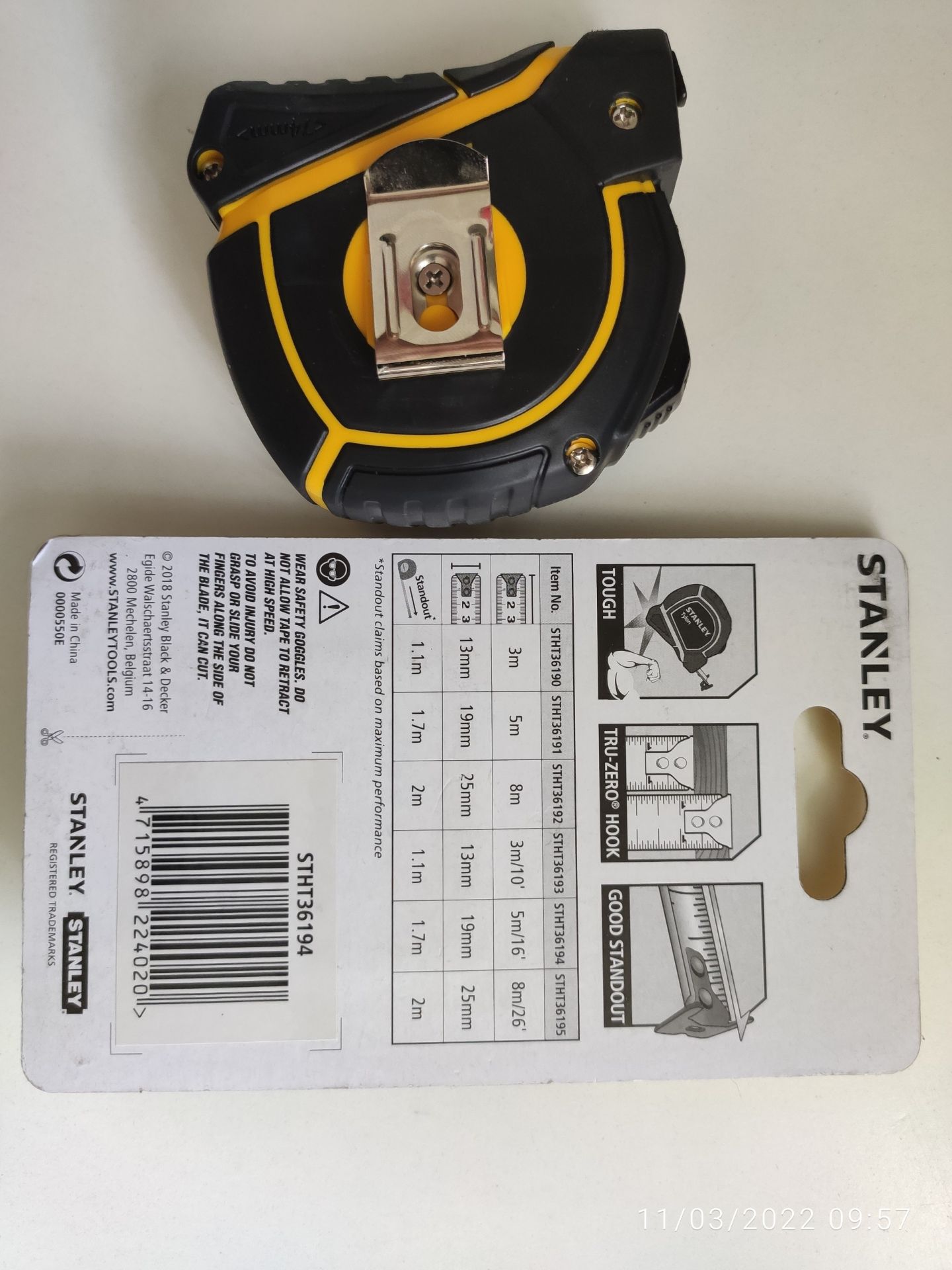 Thước ok, như hình, độ dày thước cũng ổn, còn kích hoạt bảo hành online luôn, khá hài lòng.