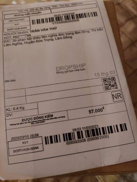 Em cảm ơn nhà bán hàng và tiki ạ đơn hàng về rất là nhanh ạ