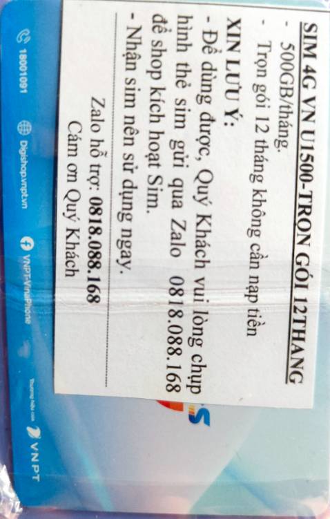 sim sử dụng OK. đúng như shop mô tả, đã mua lần thứ 2 rồi