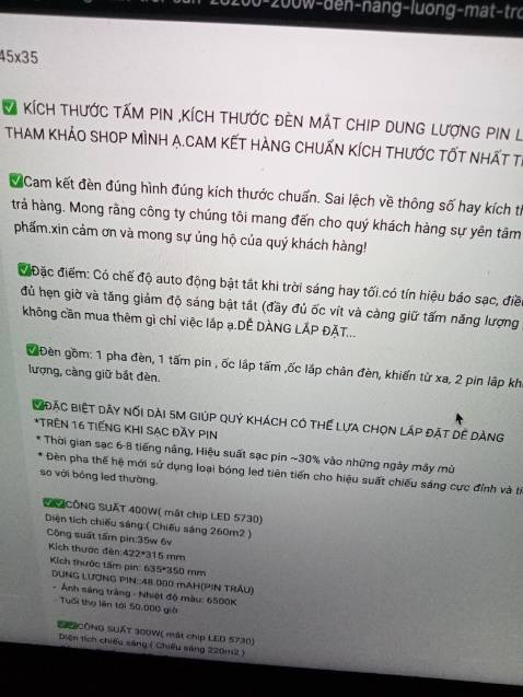 Hàng khá đẹp sáng shop tư vấn nhiệt tình chu đáo bô mẹ mình khá thích SP shop nên ủng hộ shop lần nữa. Chất lượng sẽ đánh giá lại sau. MN nên mua điều khiển thông mình chưa biết cách xử dụng shop tư vấn nhiệt tình luôn sáng tự tắt tối tự bật khá tiện lợi khi mua mọi ngưoif nên hỏi kĩ tránh hiểu lầm . Có vấn đề gì sẽ liên hệ lại shop