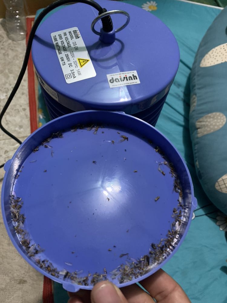 Nhà bố vợ đã từng dùng đèn này từ 2016 rồi. Nên nhớ y chang nó. Nay lướt Tiki thấy bán. Tiện thể dạo này Sài gòn mưa rồi nên nhà muỗi cũng nhiều vô kể.

Điểm cộng:
- Dễ sử dụng, HDSD đầy đủ, sử dụng bóng Philips chất lượng thì yên tâm. Khả năng bắt muỗi có vẻ ổn do cũng từng thấy hiệu quả bên bố vợ (Nãy đang xem phim nghe lẹt đẹt luôn :v)

- Chế độ bảo hành: Của Hãng là 6 tháng mà có chat với Shop & nội dung mô tả thì thấy Vũ Gia tặng thêm 2 tháng bảo hành là 8 tháng >> OK 

- Nhựa chống cháy: Lúc đầu cũng thắc mắc chỗ này. Nhưng khi tìm hiểu thì gọi là hạn chế ở mức an toàn >> OK

Điểm lăn tăn: Giá thành hơi cao chút so với các thương hiệu khác. Nhưng được cái giao nhanh & freeship. Qua tìm hiểu thì mình thấy có vẻ xứng đáng. Vì thấy giá này cũng 5-6 năm nay chỉ có giảm nhẹ >> OK 

Tóm lại: Nhà có cái vợt muỗi rồi nhưng hay hư vẫn mua thêm 1 cái kiêm luôn đèn ngủ :))

Hình ảnh thực tế sau 1 tuần sử dụng. Quá tuyệt vời.
Vote 5 sao cho sản phẩm & shop nhé.