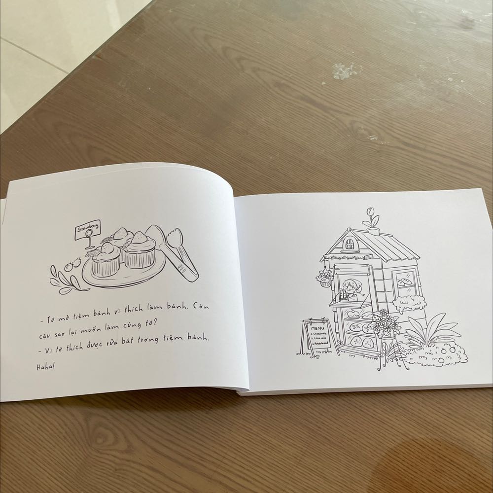 Một cuốn sách tô màu quá dễ thương nè