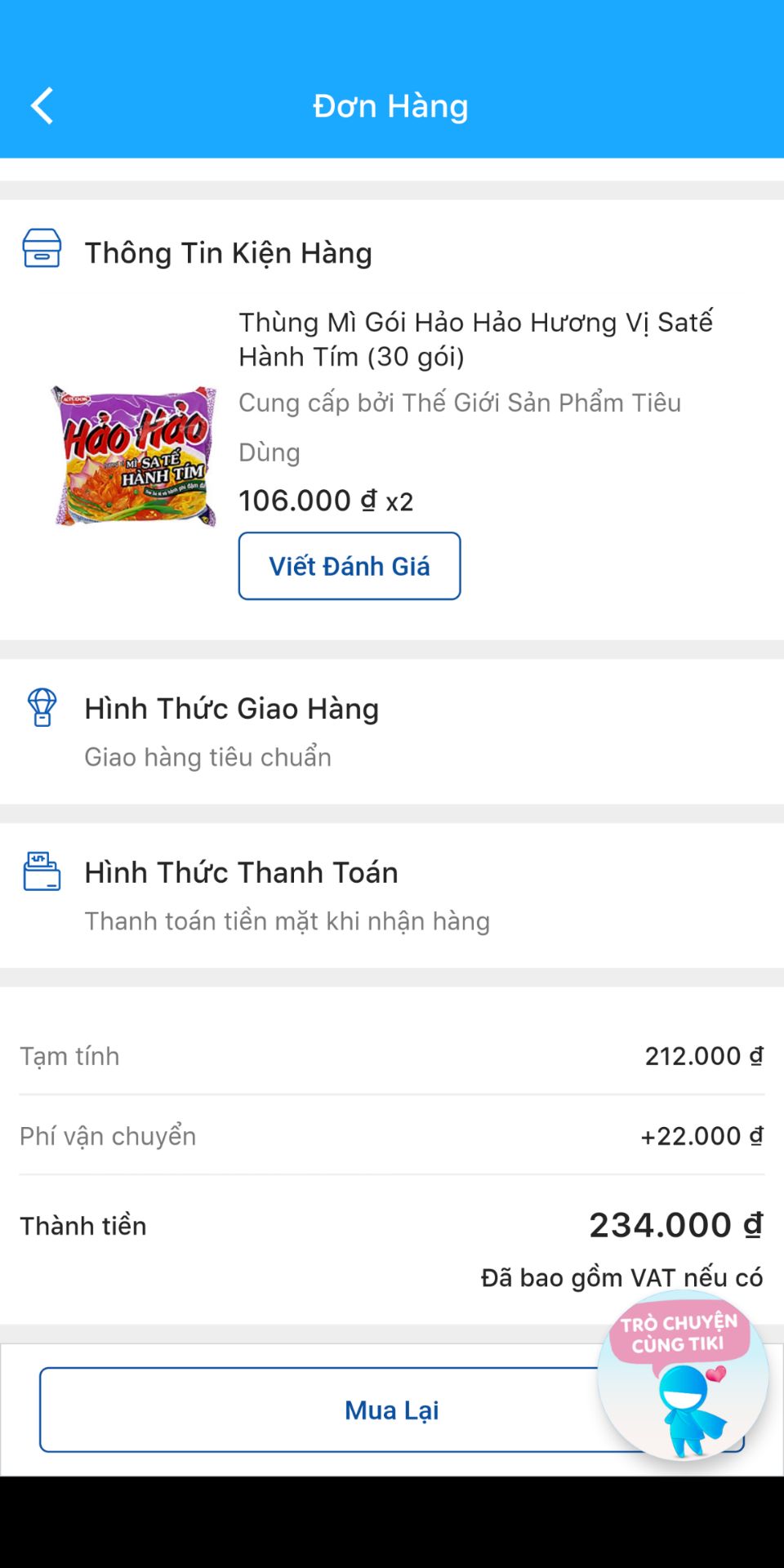 đơn hàng bị thiếu hụt 1san pham mong tiki giải quyết dùm