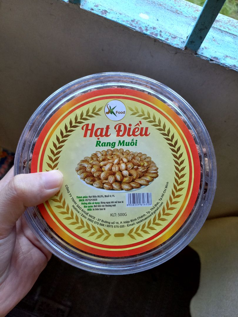 Sản phẩm tốt, ngon, hạt điều không bị mềm. Sẽ ủng hộ shop những lần sau