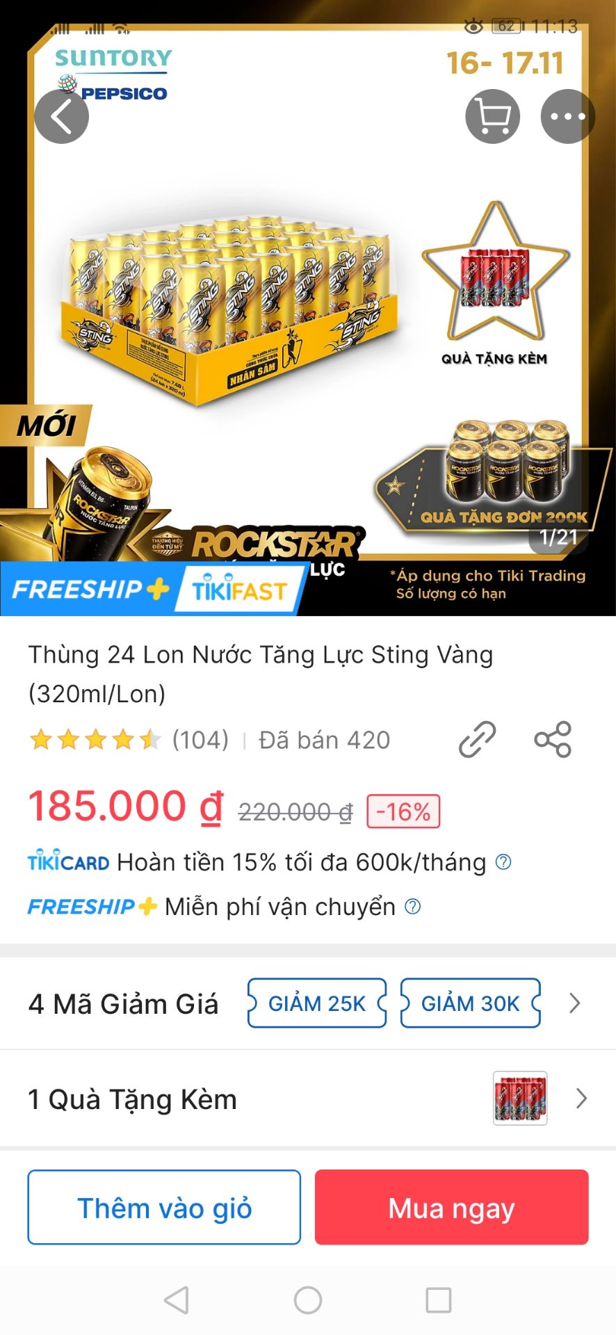 Giao sai mẫu sting. Mình đặt mẫu hình mới nhưng giao mẫu cũ. Rất không hài lòng. Thấy shipper tội nghiệp nên mình nhận cho shipper vui chứ không hài lòng tiki giao hàng sai mẫu khách đặt.