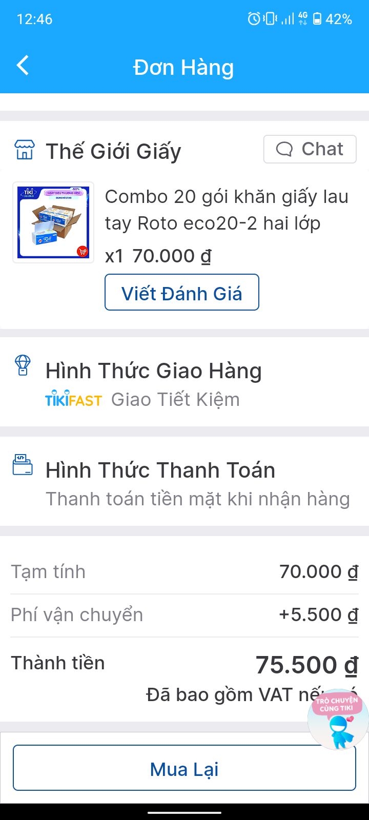 mua sale hôm 27/3 có 70k thôi, đóng gói hàng ổn, giấy không phải chất lụa nên dùng lau tay hay thấm dầu ăn thì được, mua có 70k thôi nên giá vầy quá ổn ❤️ mua sale hôm 27/3 có 70k thôi, đóng gói hàng ổn, giấy không phải chất lụa nên dùng lau tay hay thấm dầu ăn thì được, mua có 70k thôi nên giá vầy quá ổn ❤️