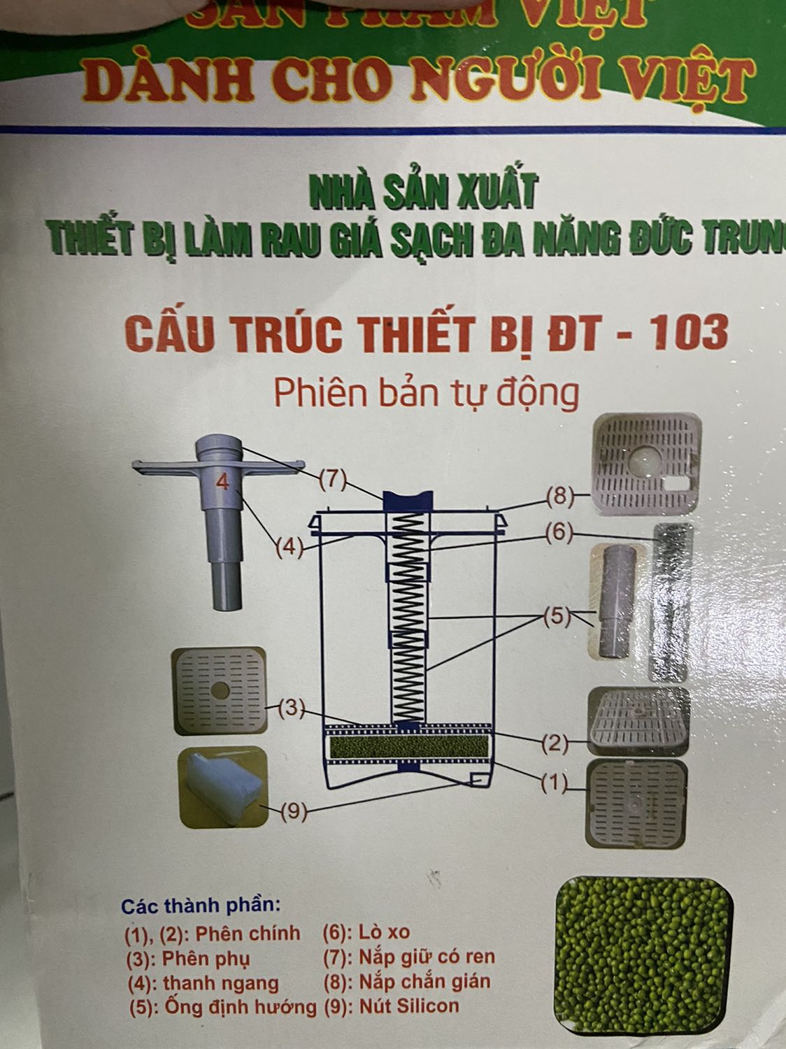 Sản phẩm hoàn thiện tệ như: chất lượng nhựa, dụng cụ thiếu nút cao su khi nhận hàng => Nên sản phẩm tương tự nhưng TRÁNH thương hiệu Đức Trung này.