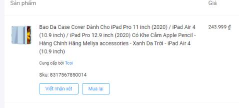 Đặt  iPad Air 4 - màu Blue , mở ra thấy iPad Pro green??????? Shop làm ăn kiểu gì vậy? Hết hàng thì báo cho ngta chứ việc gì phải giao kiểu *** đảo như vậy? Bây giờ ko biết liên hệ ở đâu để đổi lại luôn.