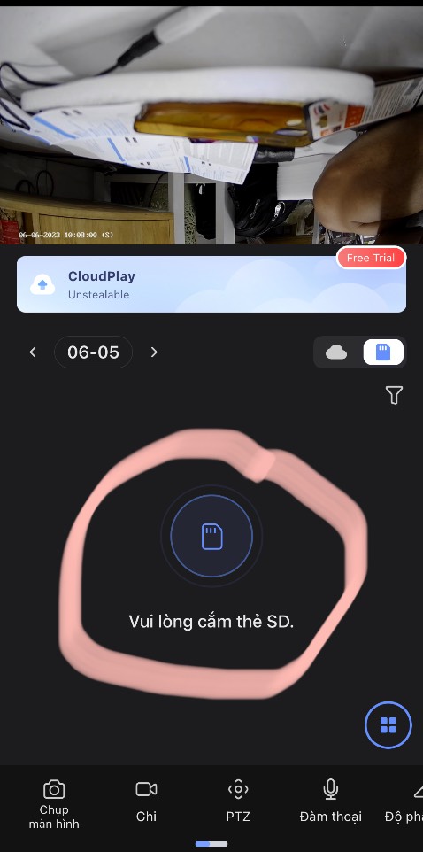 Camera không nhận thẻ nhớ (thẻ mua kèm của shop)