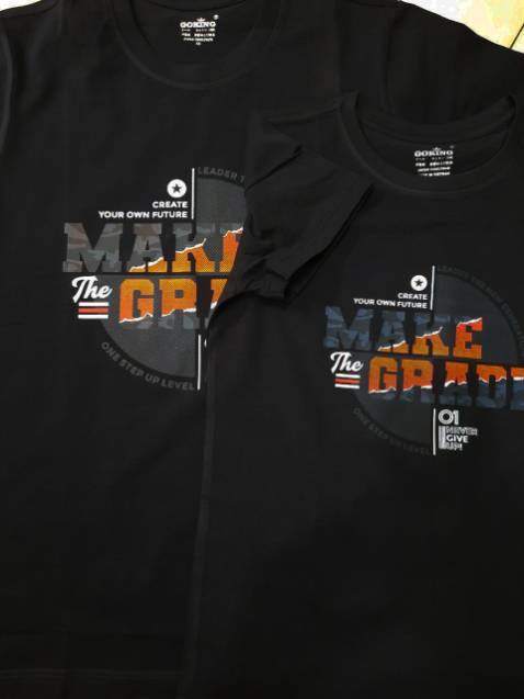 Mua của Goking rất nhiều lần rồi. Áo mặc mát, hình in rõ không dính. Đóng gói đẹp,