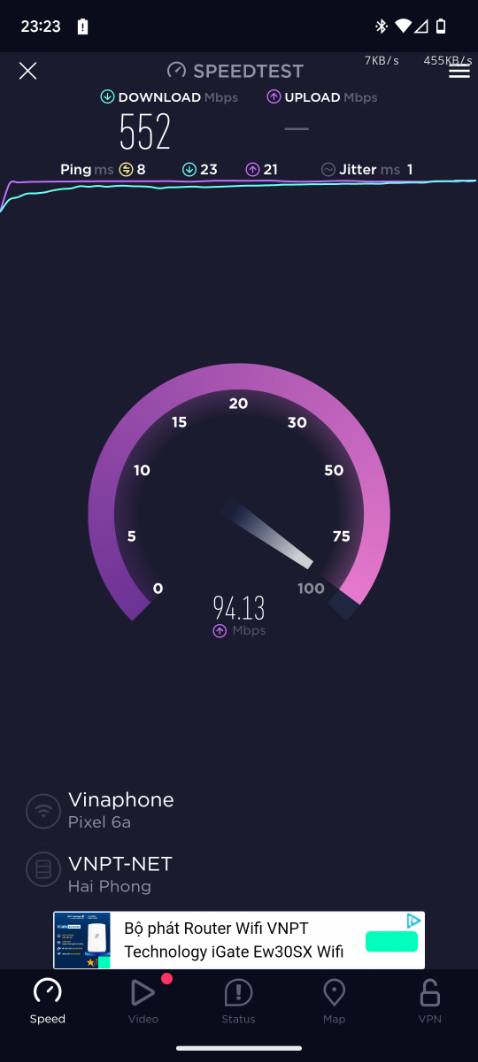 Dây xịn, đúng chuẩn cat 6, phá vỡ giới hạn tốc độ 100mbps dây mạng cũ nhà mình