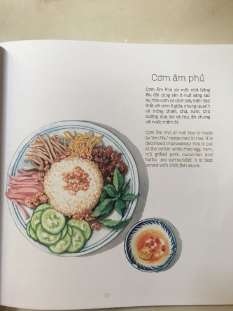 Sách được Tiki giao sớm hơn dự kiến, nội dung bằng tiếng Việt và tiếng Anh giới thiệu về các món ăn ngắn gọn và dễ hiểu, hình vẽ chân thực, sinh động, phù hợp cho người có niềm yêu thích ẩm thực.