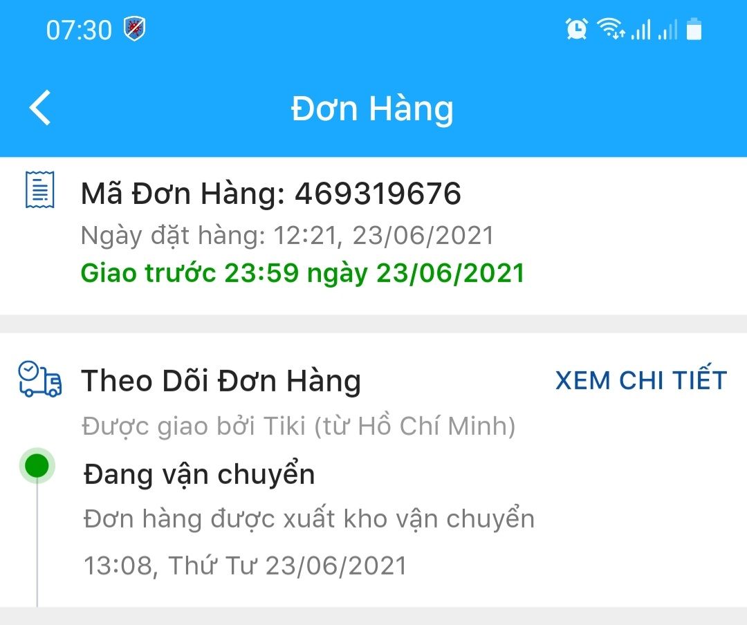 Đây là trải nghiệm tệ nhất của mình với Tiki, mình sách trên Tikinow và chọn gói ship trong ngày, tức là khách hàng cần gấp và chấp nhận giá tiền ship cao hơn. Nhưng Tiki không làm đúng thời gian giao hàng, không một thông báo. Đặt gói giao trong ngày 23/6 đến trưa 24/6 mới giao, trạng thái gói hàng đến lúc 12giờ trưa 24/6 mình vẫn thấy là đang bàn giao vận chuyển, khoảng 13:30 thì nhận hàng, không một lời giải thích. Khiến mình phải tốn thời gian chờ đợi cả ngày, đến sáng hôm sau nhắn tin hỏi CSKH thì một không biết, hai không rõ... Theo mình thì chỉ cần để hệ thống tự động trả lời chứ đừng làm tốn thời gian của khách hàng. Còn việc giao hàng không đúng thời gian, như vậy là giao hàng thường, vậy khoảng phí ship trên lệch tính thế nào? chỉ hơn 10k không đáng, nhưng nếu chọn gói ship thường thì mình không bực tức. Nếu mình không thanh toán trước thì mình đã hủy đơn hàng, không muốn phải lại lần nữa chờ đợi chuyển tiền.