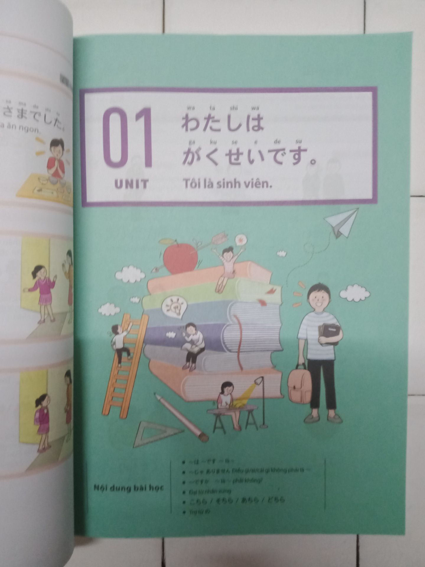 Sách cực kỳ hay luôn ấy. Có hình ảnh in màu rất đẹp. Thích nhất ở chỗ là có phiên âm la tinh ở 5 bài đầu. Bài học được chia nhỏ, dễ hiểu, dễ tiếp thu đối với những bạn tự học. Giao hàng nhanh, thân thiện, dễ mến.