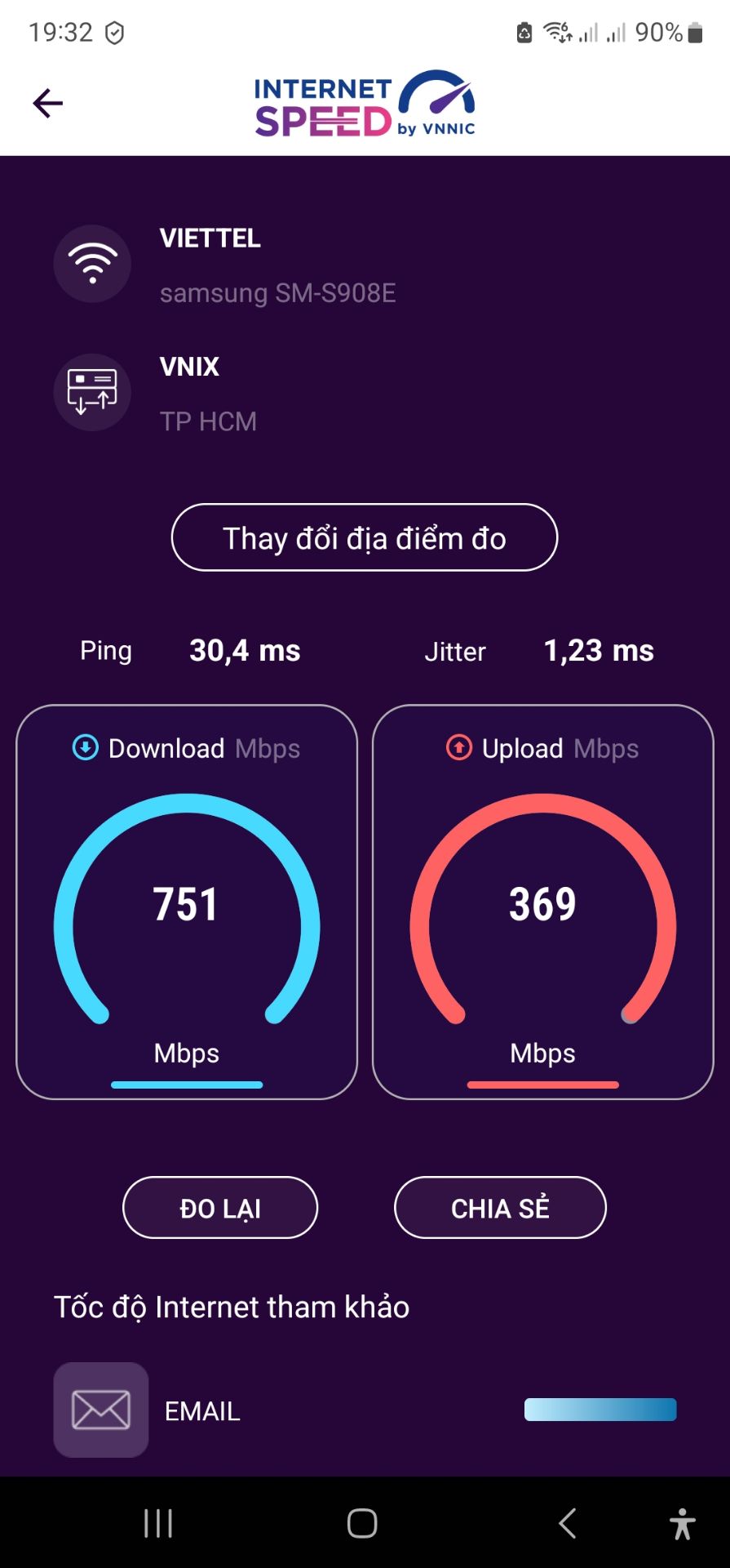 - 10 điểm chất lượng. Tốc độ đo được thường đạt khoảng gần 50% tốc độ liên kết báo lên.
- Tốc độ liên kết gấp đôi TP-Link AX10, nên tốc độ đo được cũng vậy.