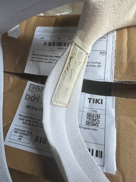 Tôi mua lần 2, lần này Hàng nhận được đụng vào bong tróc bột ra,dây đai nứt nẻ ,bao bì nhàu cũ,chắc đai này để lâu quá hạn rồi-không thể dùng được - CHO TÔI trả lại