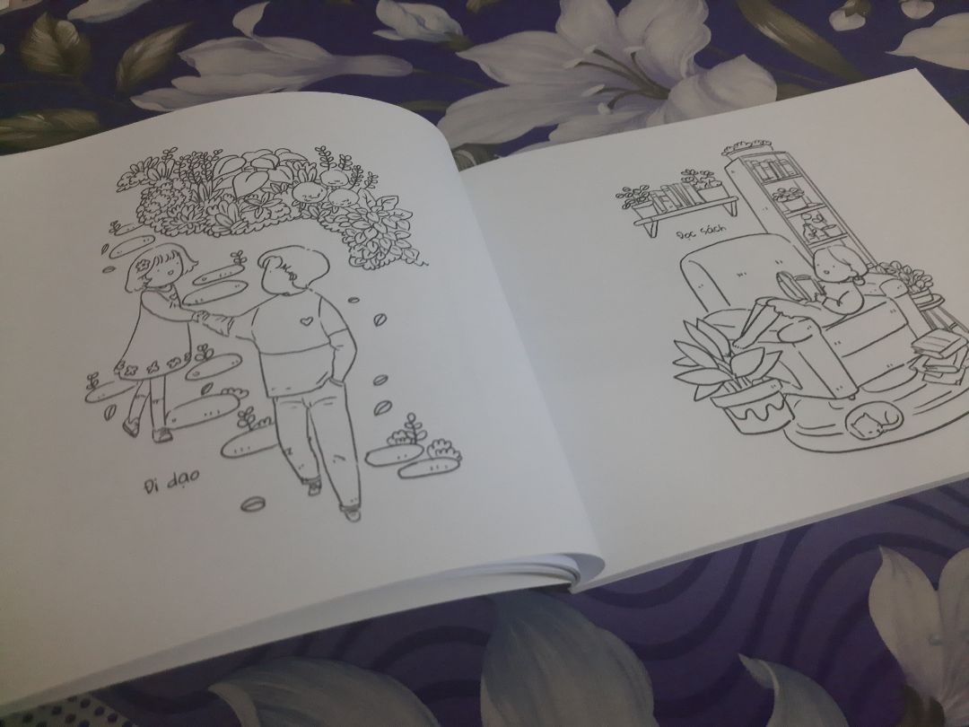 Sách rất đẹp và dễ thương nhé mọi người! Mỗi trang đều có những câu nói ngắn gọn và những hình vẽ để tô màu rất dễ thương? Mọi người nên mua cuốn sách này và tô màu lúc rảnh cũng như có thể thư giãn và giải trí. Tiki lần này giao hàng hơi lâu so với những lần trước nhưng mà ko sao, vì thời buổi dịch bệnh và mình cũng đặt vào dịp tết nữa nên là 5* cho sản phẩm nhé??