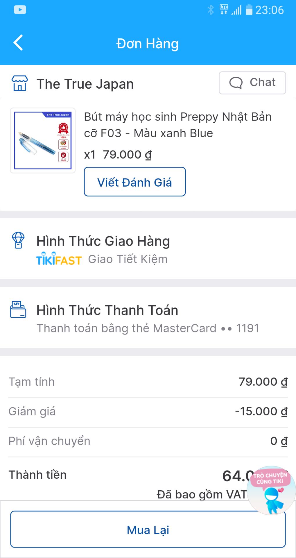 Đặt hàng 2 ngày là có, tuy nhiên lại sai màu sản phẩm - cái này quan trọng nhất. Đặt hàng 2 ngày là có, tuy nhiên lại sai màu sản phẩm - cái này quan trọng nhất.