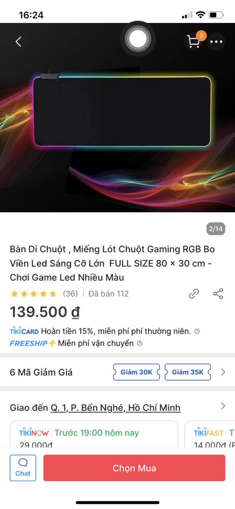 Cùng 1 shop, cùng 1 sản phẩm mà bán 2 giá khác nhau. Chênh nhau đến 60k. Như đi *** khách vậy. Shop ko có bộ phận trả lời khách hàng. Ai mua phải tấm 199k này coi như xui bị mua lố 60k. Lúc đầu cho 5* vì giao cũng nhanh, hàng ko lỗi. Định ủng hộ thêm lướt gian hàng thì thấy cùng 1sp đăng 2-3 lần mà giá thì khác nhau. Đúng là trò bịp bợm.