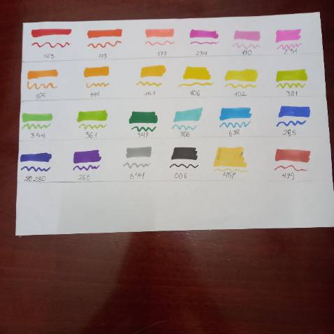 Giao hàng nhanh,lên màu tốt,mực hơi lem,có mùi cồn,khi tô thì mực bị in sang mạt sau